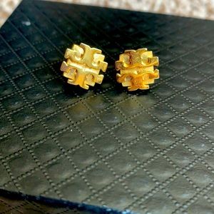 Gold Tory Burch Stud Earrings